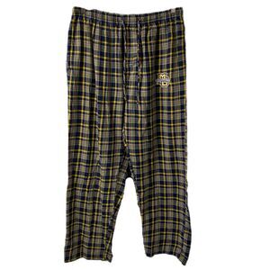 Marquette University Mens Large Pajama Pants Bottom Drawers Blue and Yellow NCAA